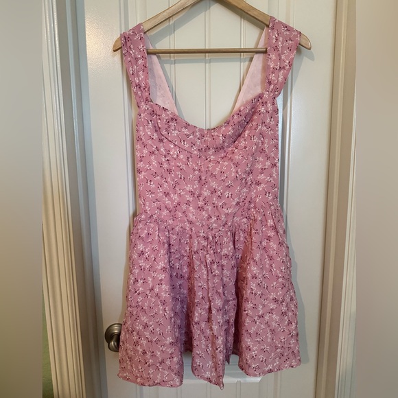 Reformation Blush Floral Smocked Dress - Picture 1 of 3